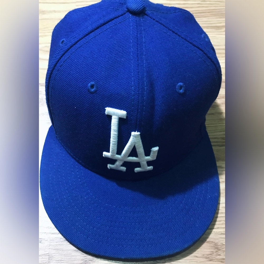 New Era 59fifty LA Dodgers Fitted 7 1/2 Wool Baseball Hat Cap